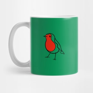 Robin Redbreast (Green Version) Mug